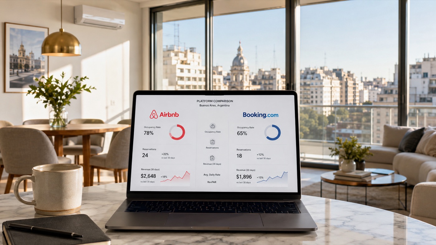Airbnb vs Booking.com en Buenos Aires
